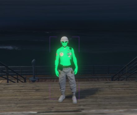 Green Modded Alien Outfit