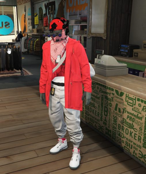 RED WHITE COMBO GOOGLES