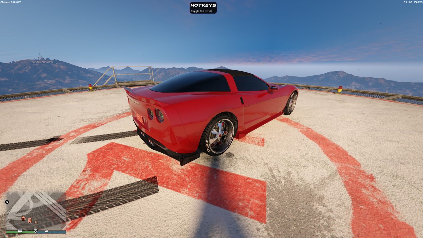 Red Corvette C6